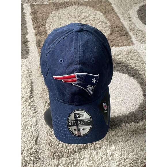 NWT Era NFL New England Patriots Team Classic 39THIRTY Cap Adjustable Hat Blue - Picture 1 of 8